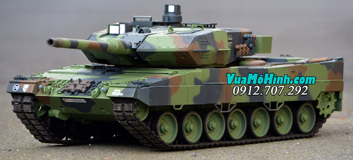 mô hình xe tăng điều khiển từ xa rc tank heng long báo đức german leopard 2a6 3889-1 pro 