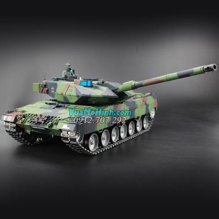 mô hình xe tăng điều khiển từ xa rc tank heng long báo đức german leopard 2a6 3889-1 pro