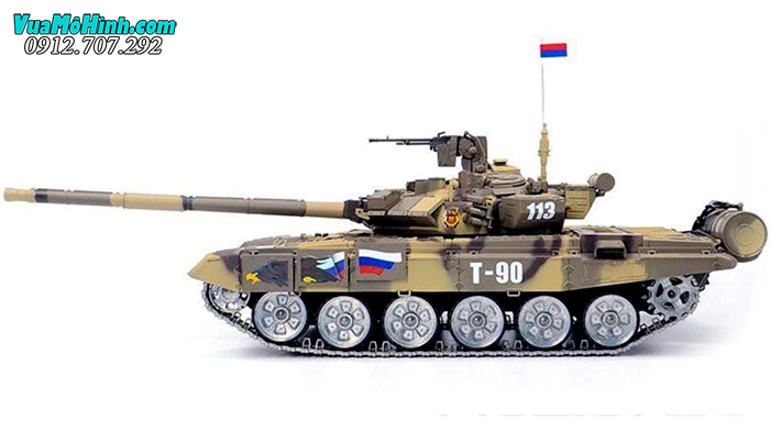mô hình xe tăng điều khiển từ xa rc tank heng long russian t-90 t90 3938-1 phiên bản pro xích kim loại