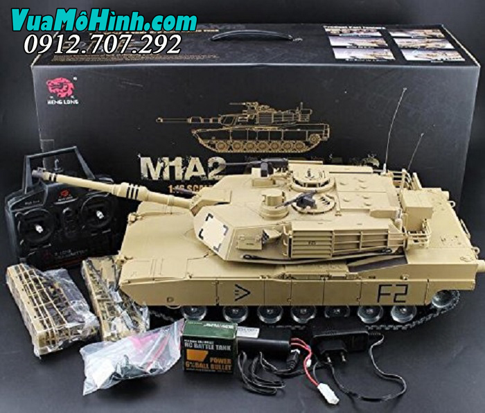 mô hình xe tăng điều khiển từ xa rc tank heng long m1a2 abrams abraham 3918 3918-1 pro xích kim loại