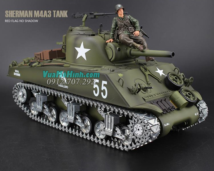 mô hình xe tăng quân sự điều khiển từ xa rc tank heng long m4a3 sherman 3898-1 phiên bản pro xích kim loại