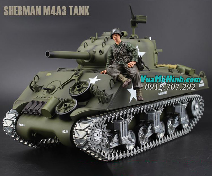 mô hình xe tăng quân sự điều khiển từ xa rc tank heng long m4a3 sherman 3898-1 phiên bản pro xích kim loại