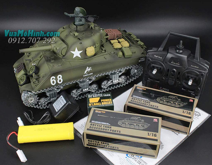 mô hình xe tăng quân sự điều khiển từ xa rc tank heng long m4a3 sherman 3898-1 phiên bản pro xích kim loại