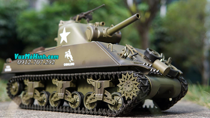 mô hình xe tăng quân sự điều khiển từ xa rc tank heng long m4a3 sherman 3898-1 phiên bản pro xích kim loại