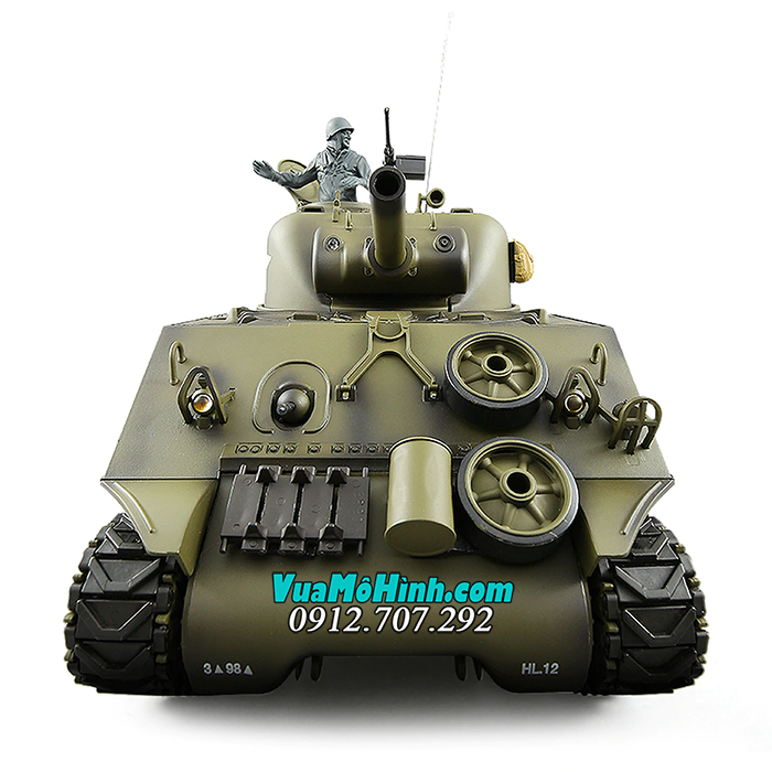 mô hình xe tăng quân sự điều khiển từ xa rc tank heng long m4a3 sherman 3898-1 phiên bản pro xích kim loại