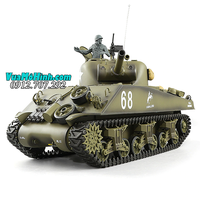 mô hình xe tăng quân sự điều khiển từ xa rc tank heng long m4a3 sherman 3898-1 phiên bản pro xích kim loại