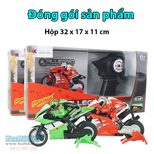 đồ chơi mô hình xe mô tô đua xe máy mini điều khiển từ xa tốc độ cao giá rẻ