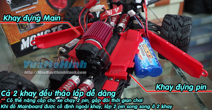 đồ chơi mô hình xe hơi monster truck sovran 05 xe ô tô đua địa hình off road điều khiển từ xa cao cấp tốc độ cao