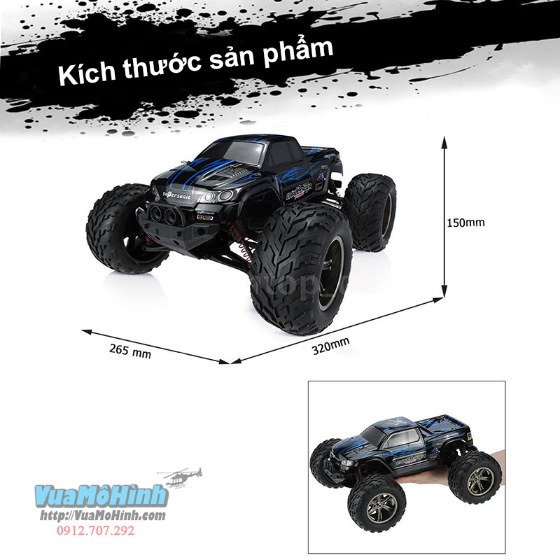 đồ chơi mô hình xe hơi monster truck s911 xe ô tô đua địa hình 9115 off road điều khiển từ xa chính hãng tốc độ cao