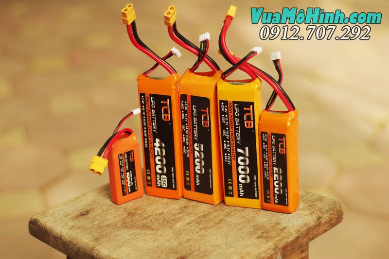 Pin TCB Lipo 3S 11.1V 5200mAh 35C  jack T XT60 XT60H dung lượng cao