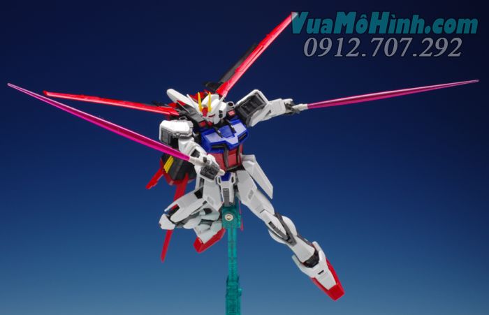 mô hình đồ chơi robot người máy lắp ráp gundam hg 1/144 aile strike gundam , gat-x105 + aqm e-x01 , rô bốt siêu nhân lắp ghép bandai 