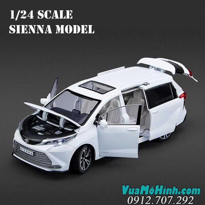 Mô hình xe ô tô Toyota Sienna 2022 tỉ lệ 1/24
