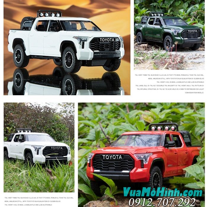 Mô hình xe ô tô Toyota Tundra pickup phiên bản 2023 tỉ lệ 1/24