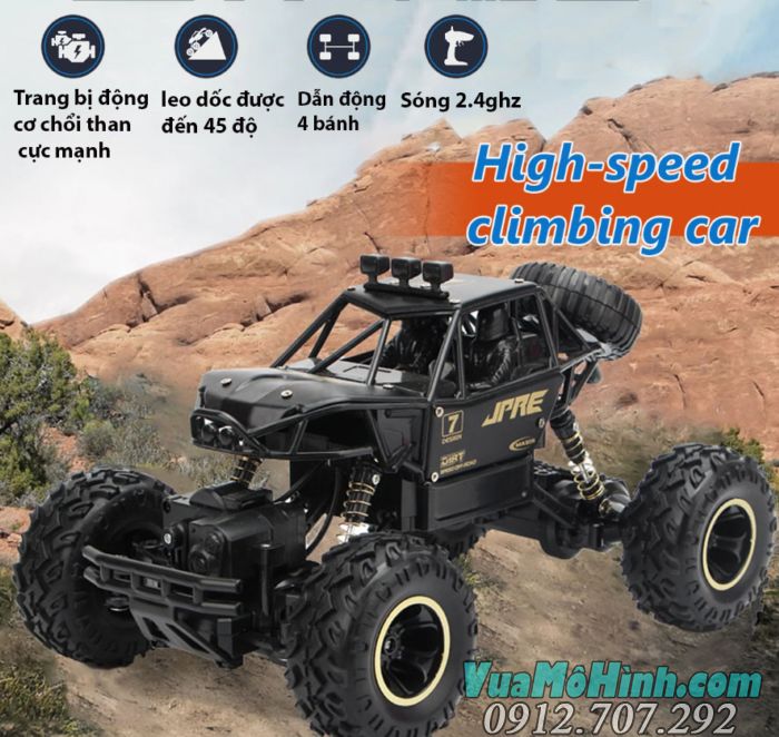 đồ chơi mô hình xe hơi rock crawlers xe ô tô đua địa hình off road điều khiển từ xa chính hãng giá rẻ