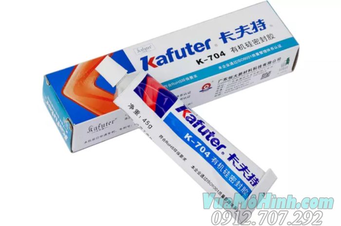Keo Kafuter K 704 K-704 chống thấm nước,  keo K704 Silicone dán cách nhiệt độ cao chuyên dụng cho các mạch điện, ống nước, cáp, chip điện tử