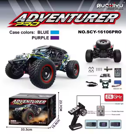 xe địa hình điều khiển từ xa SCY 16106 PRO tốc độ cao RC Car Brushless không chổi than 70km/h
