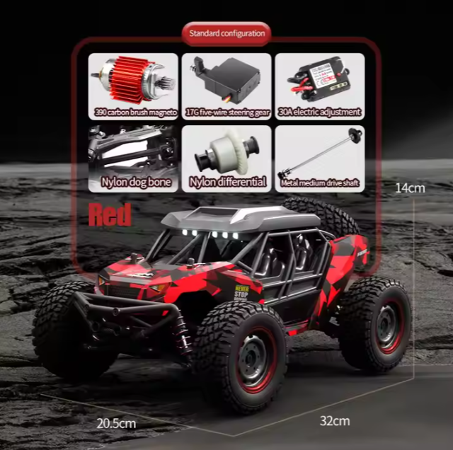 Xe địa hình điều khiển từ xa tốc độ cao SCY 16106 tỷ lệ 1/16 tốc độ 40km/h dẫn động 2 cầu scy16106