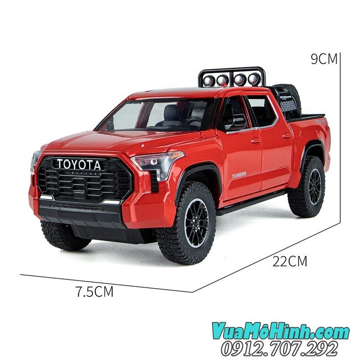 Mô hình xe ô tô Toyota Tundra pickup phiên bản 2023 tỉ lệ 1/24