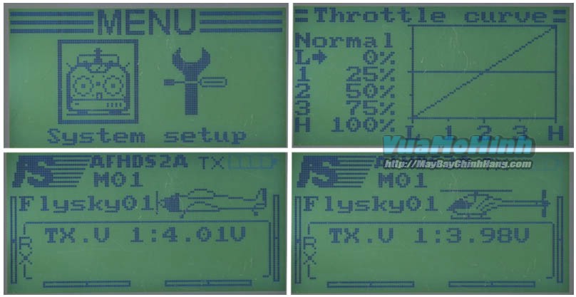 Flysky FS-i6 FSi6 FS i6 Fly Sky TX RX tay cầm điều khiển từ xa
