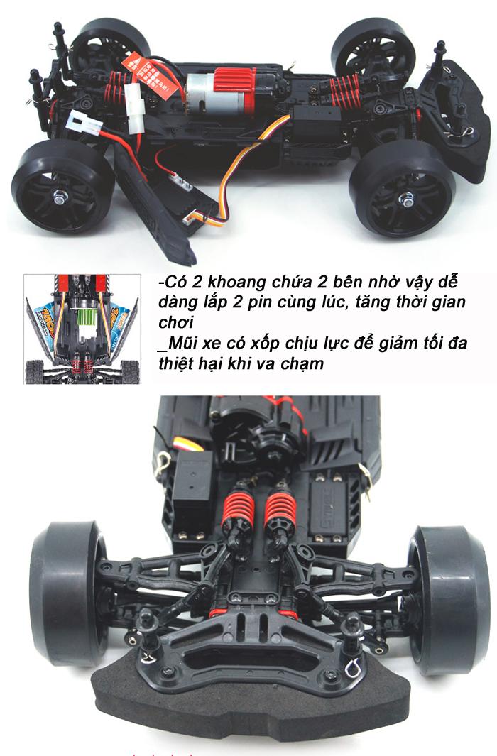 đồ chơi mô hình xe hơi Slash 01 xe ô tô đua drift điều khiển từ xa 2 cầu chính hãng siêu tốc độ cao