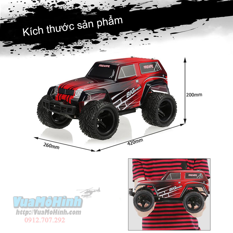 đồ chơi mô hình xe hơi bg1509 xe ô tô đua địa hình off road điều khiển từ xa 2 cầu chính hãng tốc độ cao