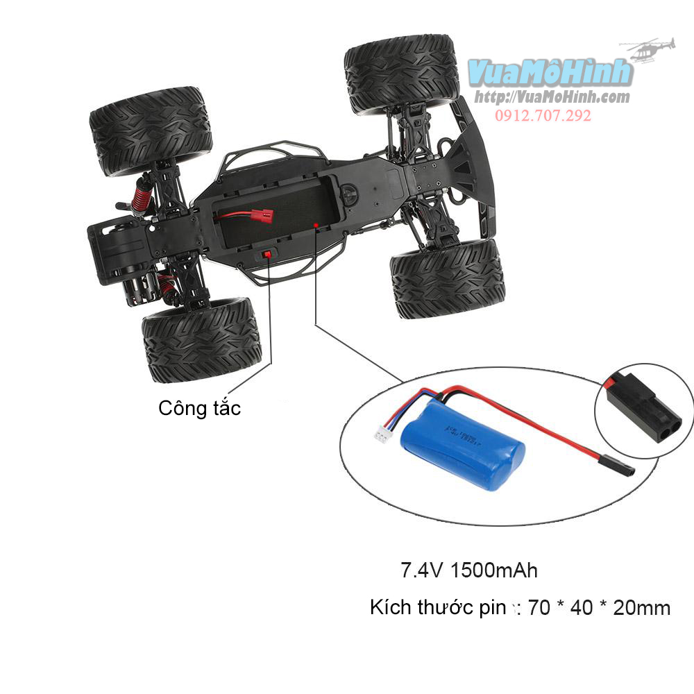 đồ chơi mô hình xe hơi bg1509 xe ô tô đua địa hình off road điều khiển từ xa 2 cầu chính hãng tốc độ cao