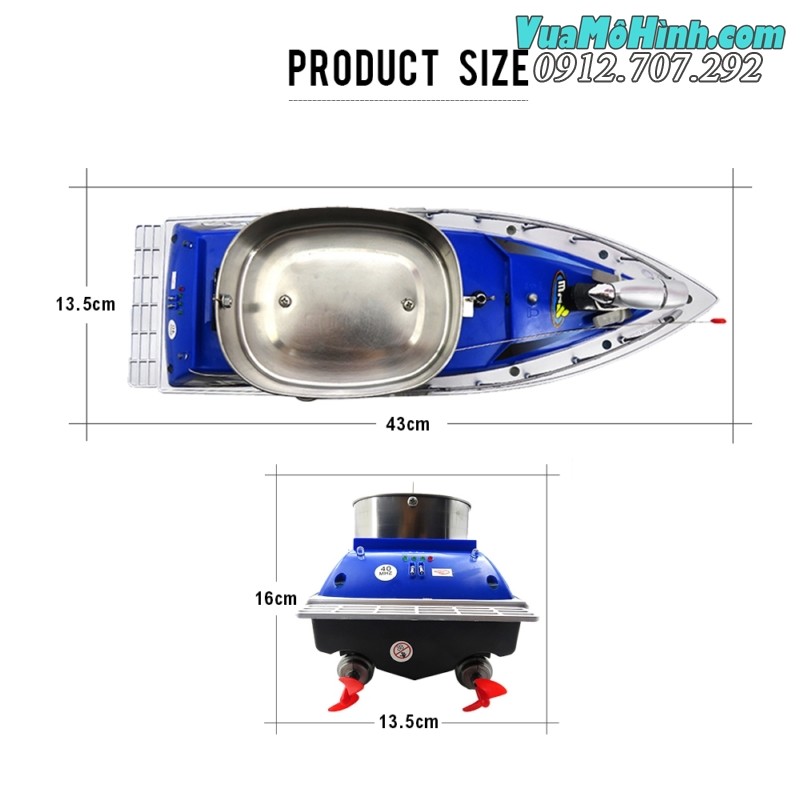 Tàu thả thính Flytec 3 cỡ nhỏ 1 ben giá rẻ