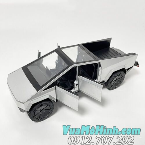 Mô hình xe ô tô bán tải Tesla Cybertruck vỏ kim loại tỉ lệ 1:24