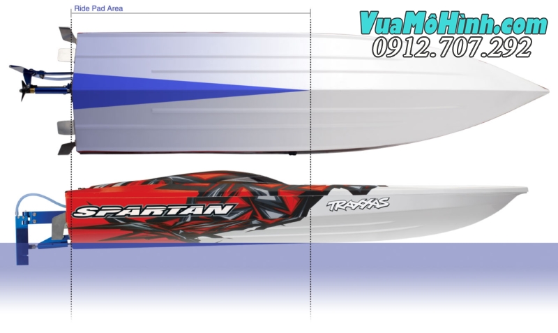 Traxxas Spartan - Cano Mô Hình Điều Khiển Từ Xa loại mới nhất 2019