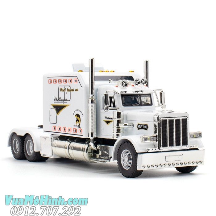 Mô Hình Xe Tải Đầu Kéo Heavy Truck Mỹ Hợp Kim Tỉ Lệ 1:24