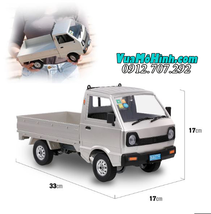 wpl d12 wpl d-12 mô hình xe ô tô tải suzuki su cóc drift 5 tạ carry truck chở hàng điều khiển từ xa