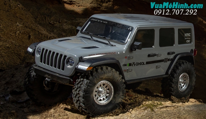 xe bán tải địa hình điều khiển từ xa leo núi jeep wrangler rubicon scx10 scx 10 iii rock crawler