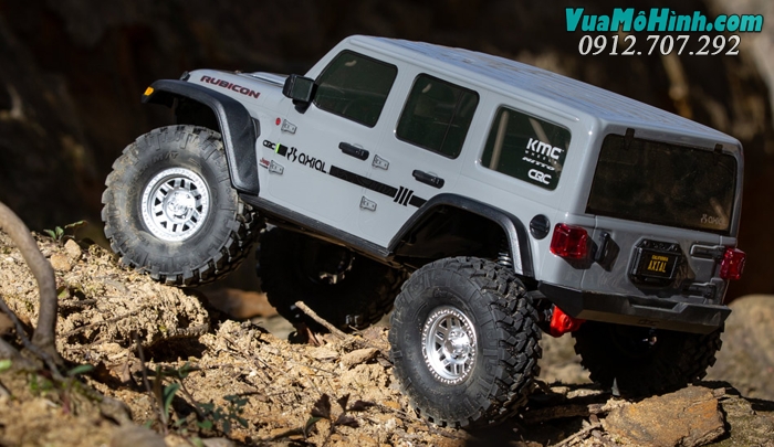 xe bán tải địa hình điều khiển từ xa leo núi jeep wrangler rubicon scx10 scx 10 iii rock crawler