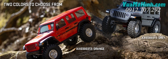 xe bán tải địa hình điều khiển từ xa leo núi jeep wrangler rubicon scx10 scx 10 iii rock crawler