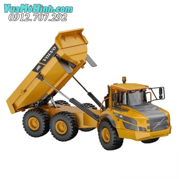 Xe ben điều khiển từ xa Volvo A40G Double E591-001 chính hãng, mô hình xe công trình tỉ lệ 1/20