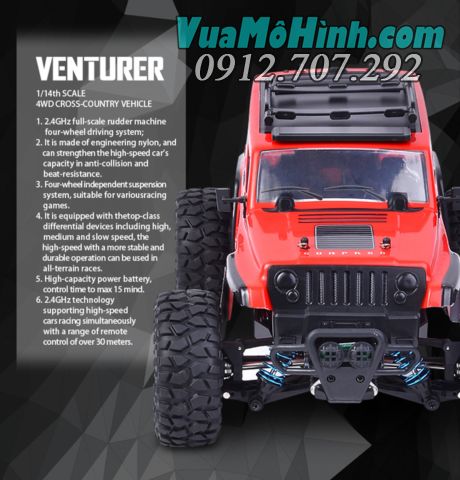 xe địa hình điều khiển từ xa subotech venturer