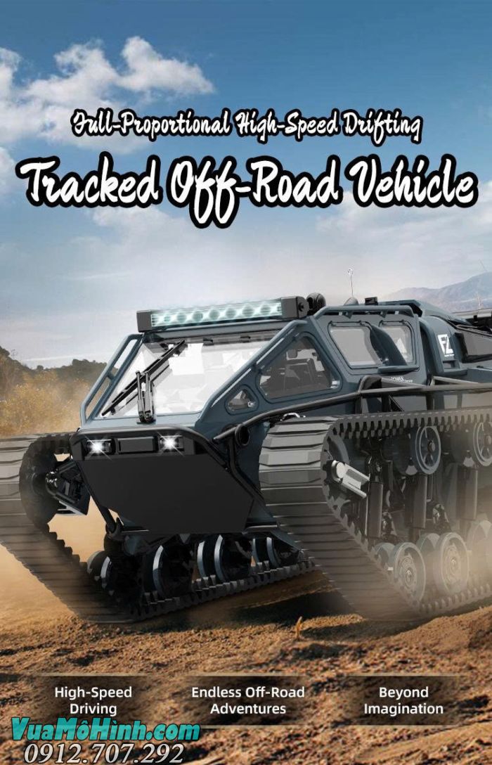 Xe điều khiển từ xa JJRC C8812 Ripsaw EV3-F4 tỷ lệ 1/16