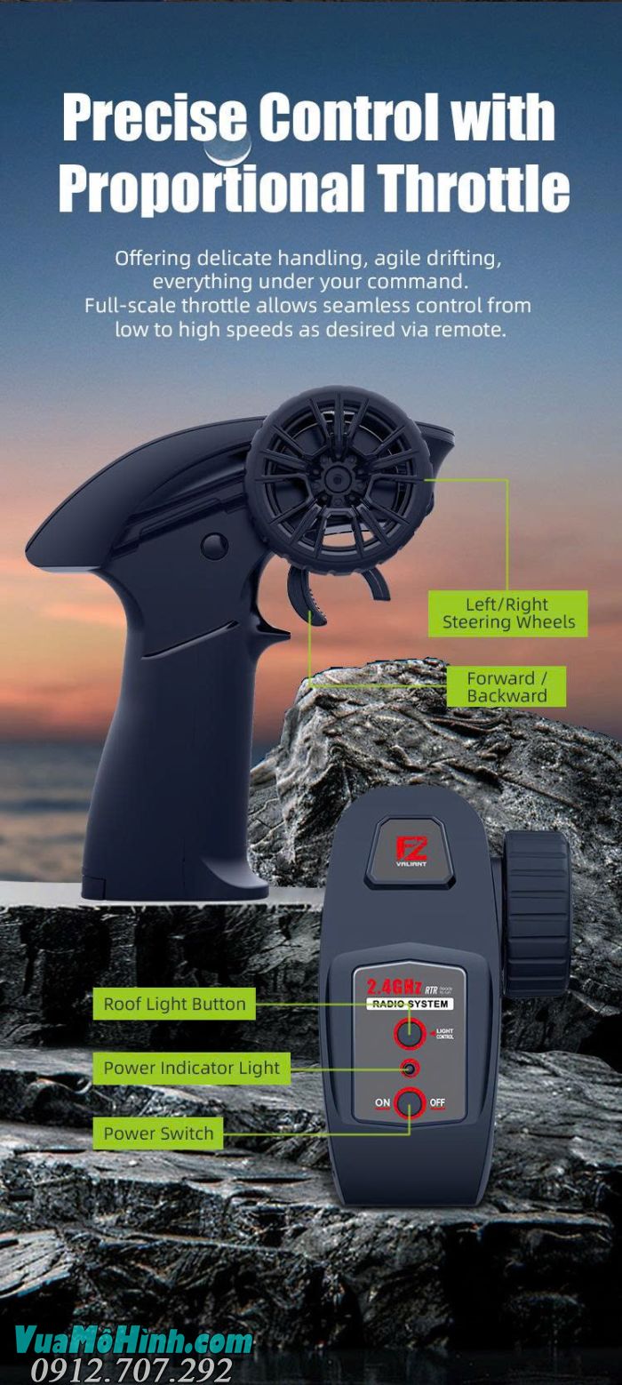 Xe điều khiển từ xa JJRC C8812 Ripsaw EV3-F4 tỷ lệ 1/16