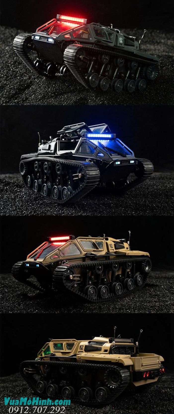 Xe điều khiển từ xa JJRC C8812 Ripsaw EV3-F4 tỷ lệ 1/16