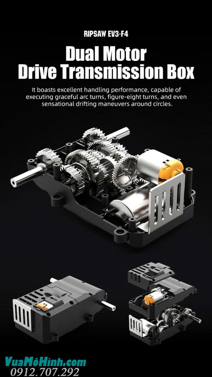 Xe điều khiển từ xa JJRC C8812 Ripsaw EV3-F4 tỷ lệ 1/16