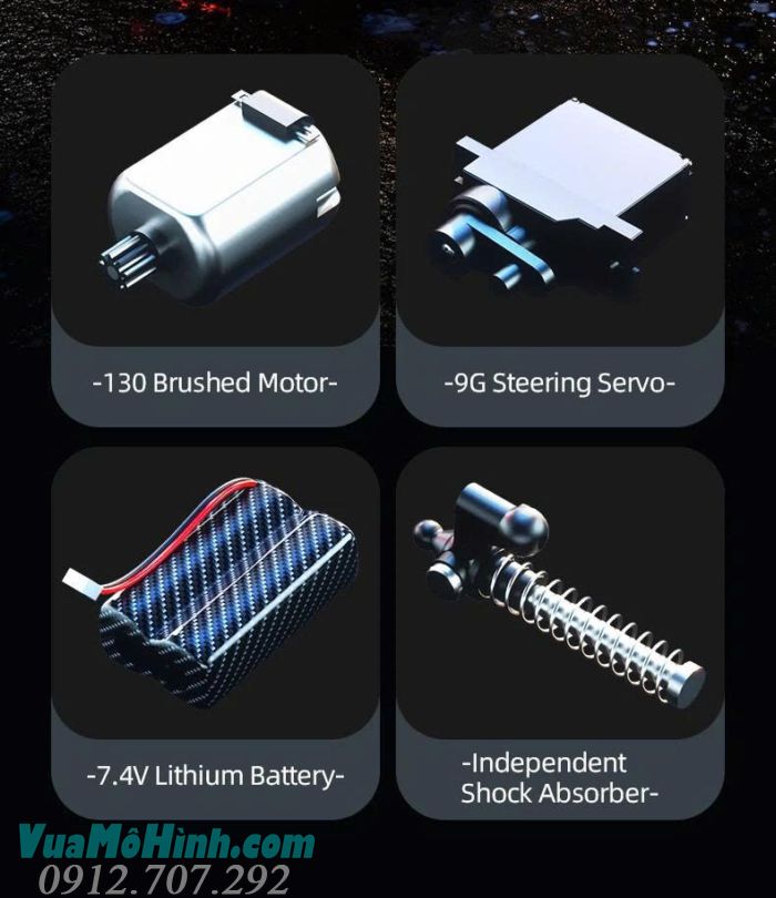 Xe địa hình điều khiển từ xa JJRC C8817 Phiên bản A 4WD Tỉ Lệ 1/24