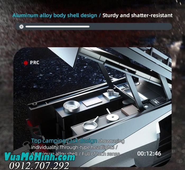 Xe địa hình điều khiển từ xa JJRC C8817 phiên bản B 1/24 thiết kế Cybertruck