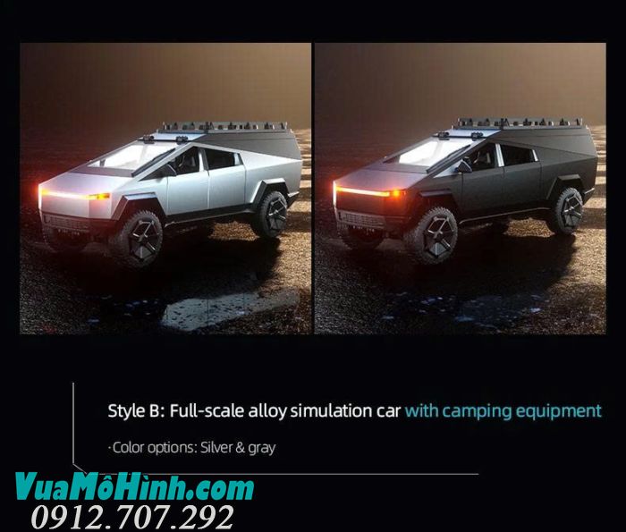 Xe địa hình điều khiển từ xa JJRC C8817 phiên bản B 1/24 thiết kế Cybertruck