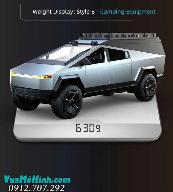 Xe địa hình điều khiển từ xa JJRC C8817 phiên bản B 1/24 thiết kế Cybertruck