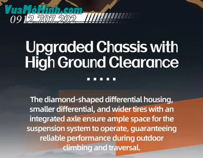 Xe địa hình điều khiển từ xa JJRC C8823 Unimog phiên bản cứu hộ tỉ lệ 1/18