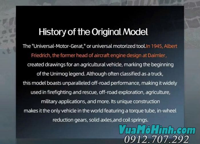 Xe địa hình điều khiển từ xa JJRC C8823 Unimog phiên bản cứu hộ tỉ lệ 1/18