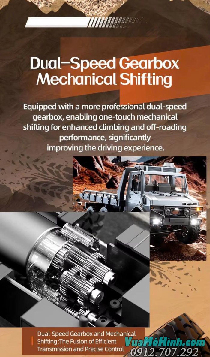 Xe địa hình điều khiển từ xa JJRC C8823 Unimog phiên bản cứu hộ tỉ lệ 1/18