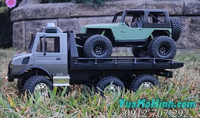 Xe địa hình điều khiển từ xa JJRC C8823 Unimog phiên bản cứu hộ tỉ lệ 1/18