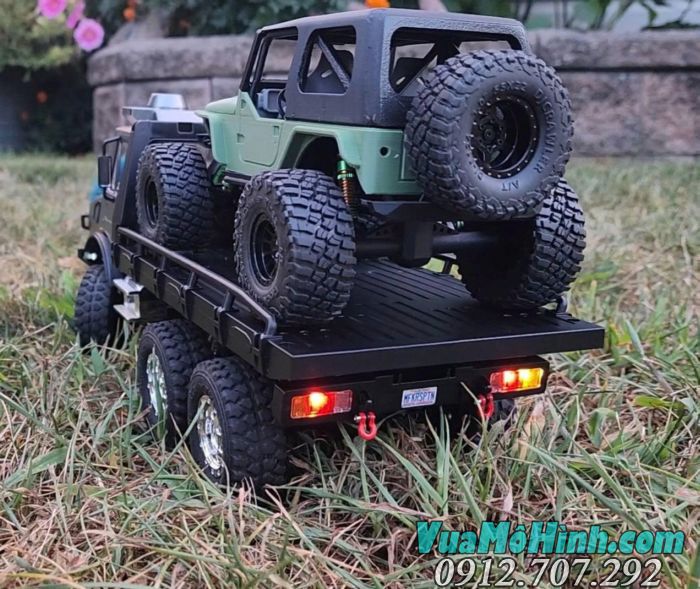 Xe địa hình điều khiển từ xa JJRC C8823 Unimog phiên bản cứu hộ tỉ lệ 1/18
