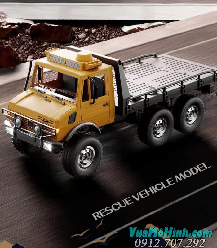 Xe địa hình điều khiển từ xa JJRC C8823 Unimog phiên bản cứu hộ tỉ lệ 1/18